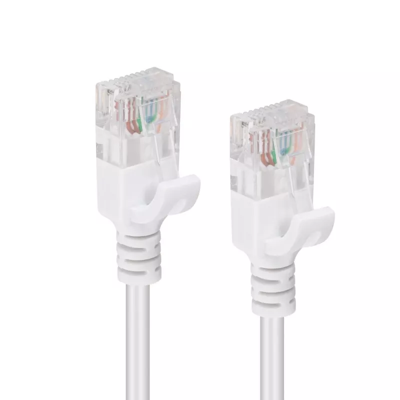 Microconnect V-UTP610W-SLIM tinklo kabelis baltas 10 m Cat6 U/UTP (UTP)