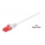 Microconnect V-UTP615WVP Cat6 U/UTP tinklo kabelių rinkinys, 15 m, balti, 5 vnt.