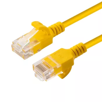 Microconnect V-UTP6A005Y-SLIM tinklo kabelis 0,5 m Cat6a U/UTP (UTP) geltonas