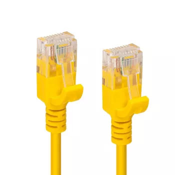 Microconnect V-UTP6A005Y-SLIM tinklo kabelis 0,5 m Cat6a U/UTP (UTP) geltonas