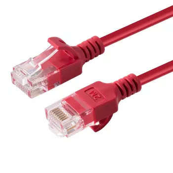 Microconnect V-UTP6A02R-SLIM tinklo kabelis raudonas 2 m Cat6a U/UTP (UTP)