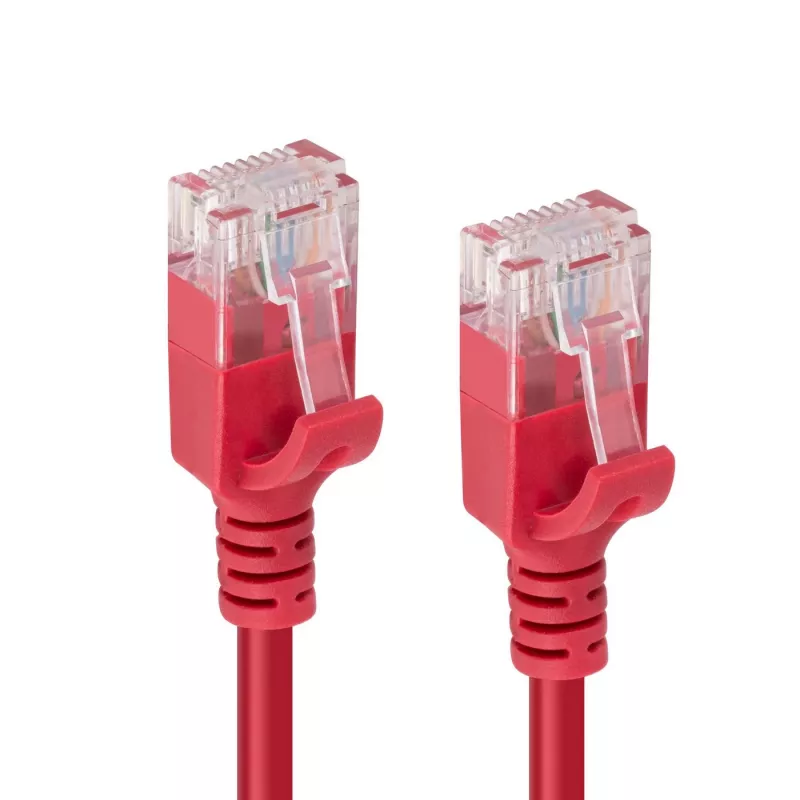 Microconnect V-UTP6A075R-SLIM tinklo kabelis raudonas 7,5 m Cat6a U/UTP (UTP)