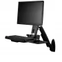 StarTech.com Sieninis Darbo Stovas - Pilnai Judantis Reguliuojamo Aukščio Stalas su Ergonomišku Monitoriaus ir Klaviatūros Lentynos Ranka, Pelės ir Skenerio Laikikliais, Vienam VESA Ekranui