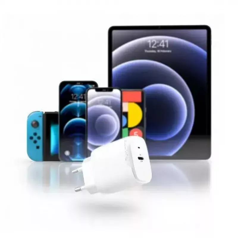 Sieninis įkroviklis ALOGIC WC1X20-EU 20W USB-C Power Delivery baltas