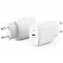 Sieninis įkroviklis ALOGIC WC1X20-EU 20W USB-C Power Delivery baltas