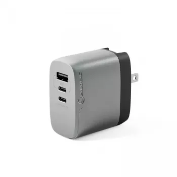 ALOGIC 3X67 67W kelių šalių GaN įkroviklis su 2 USB Type-C laidais