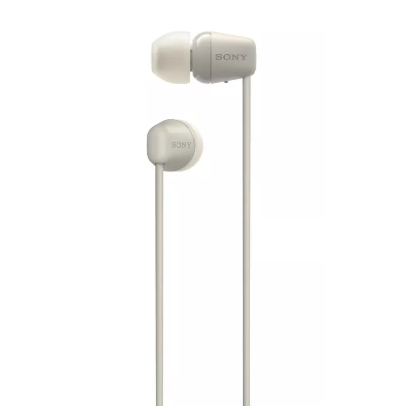 Sony WI-C100 belaidžiai ausinės į ausį, skambučiai/muzika, Bluetooth, smėlio spalvos