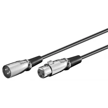 Microconnect XLRMF05 garso kabelis 0,5 m XLR (3 kontaktų) juodas