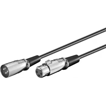 Microconnect XLRMF5 garso kabelis 5 m XLR (3 kontaktų) Juoda