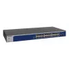 NETGEAR XS724EM valdomas L2 10G Ethernet (100/1000/10000) 1U mėlynas, pilkas