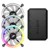 Zalman ZM-LF120A3 kompiuterio aušinimo sistemos ventiliatorius 12 cm, juodas/baltas