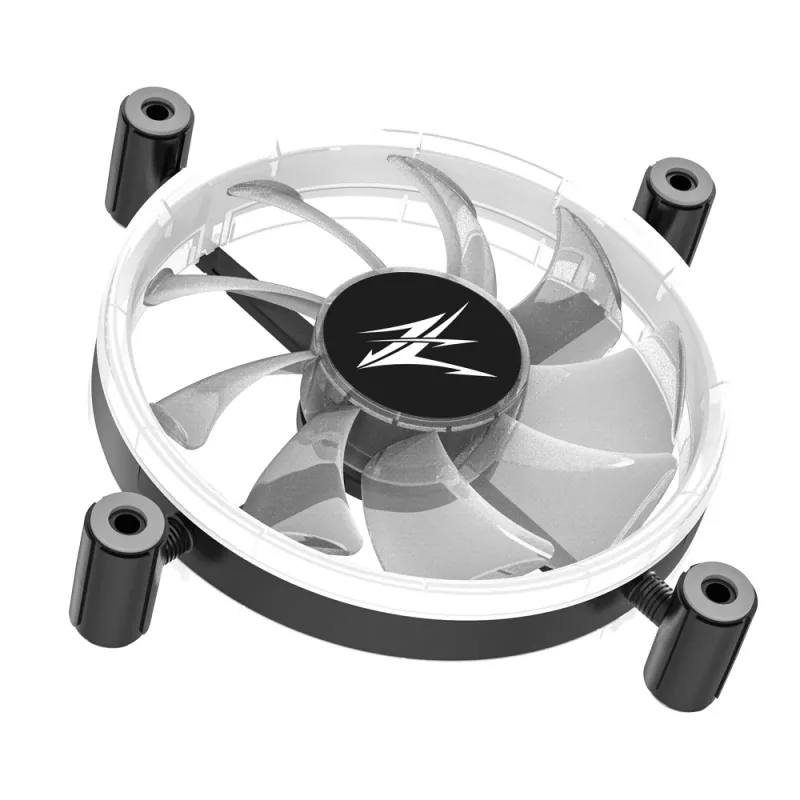 Zalman ZM-LF120A3 kompiuterio aušinimo sistemos ventiliatorius 12 cm, juodas/baltas