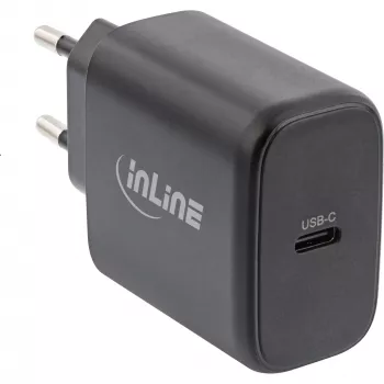 InLine USB PD maitinimo blokas, GaN įkroviklis, vienas USB-C, Power Delivery, 65W
