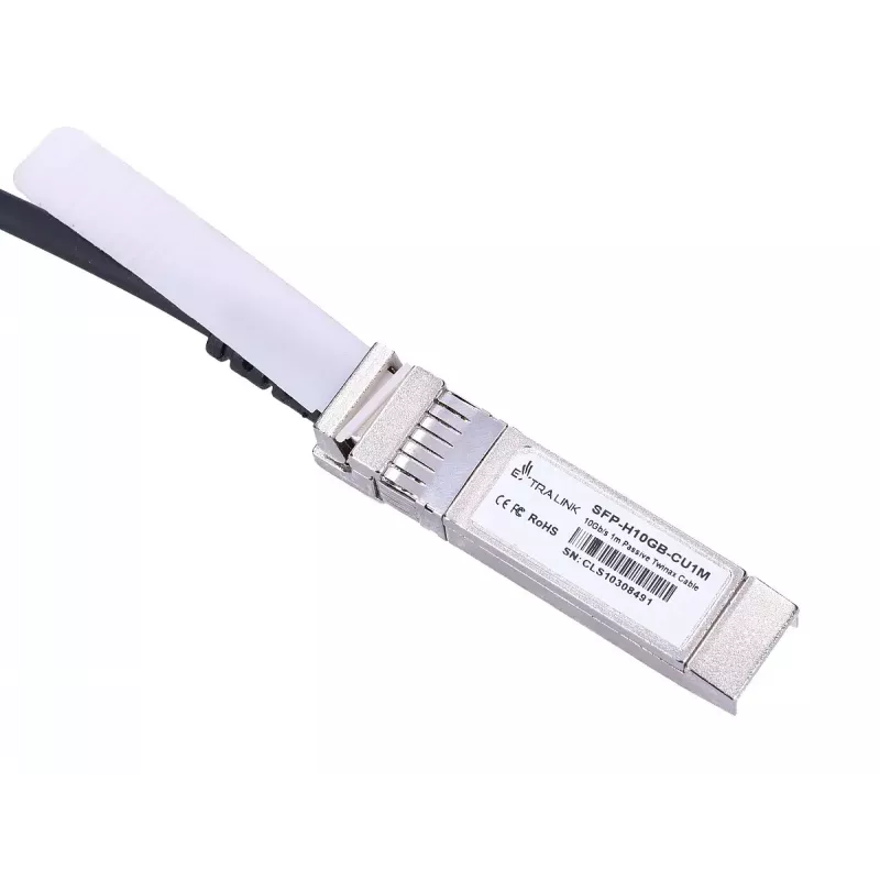 Extralink EX.2268 InfiniBand / šviesolaidinis kabelis 1 m SFP+ DAC juodas