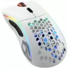 Glorious Gaming Glorious Model D Wireless – Matinė balta, dešinei rankai, belaidis RF, 19000 DPI, balta