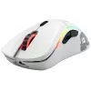 Glorious Gaming Glorious Model D Wireless – Matinė balta, dešinei rankai, belaidis RF, 19000 DPI, balta