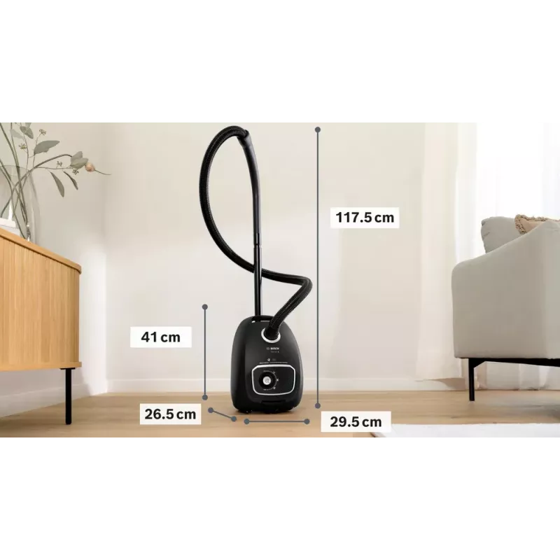 Bosch BGB 41BA1 rankinis dulkių siurblys su maišeliu, tinklinis, 5,3 kg, 265×410×295 mm