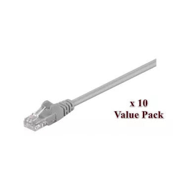 Microconnect V-UTP505VP tinklo kabelis, pilkas, 5 m, Cat5e, U/UTP