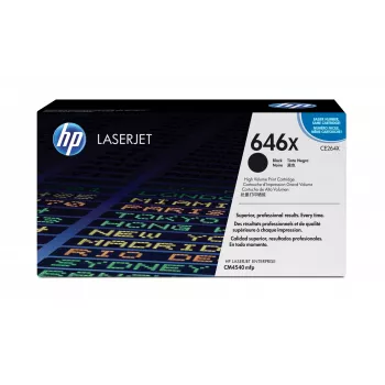 HP 646X didelės išeigos juodas originalus LaserJet tonerių kasetė, 17000 puslapių, juoda, 1 vnt.