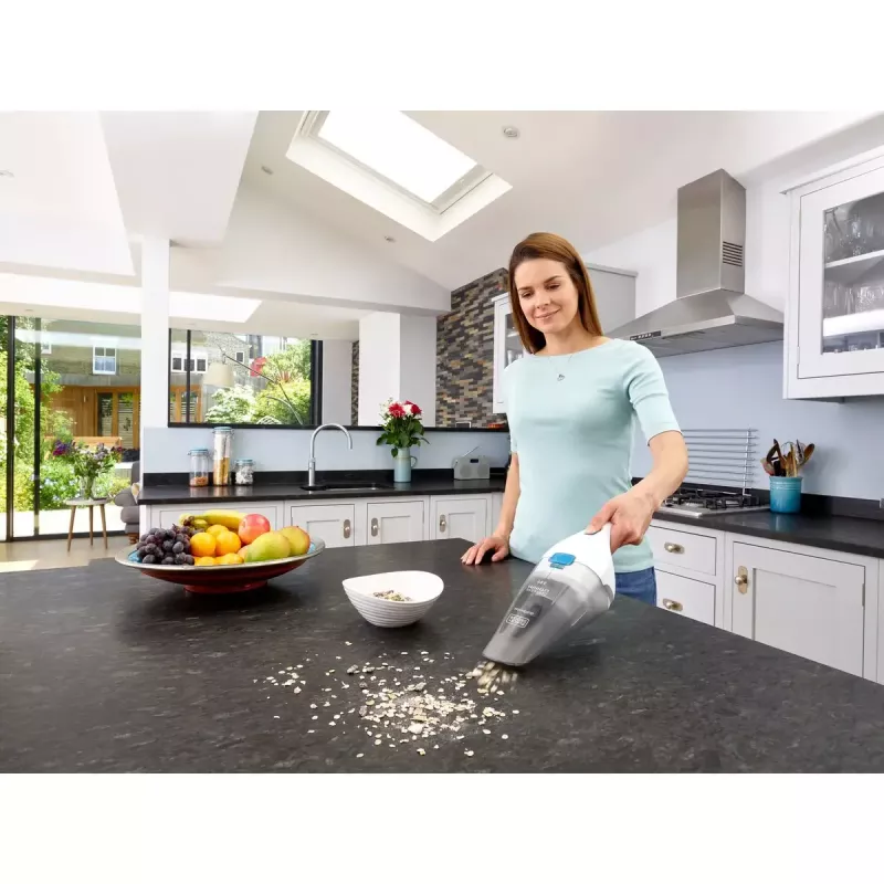 Nešiojamas dulkių siurblys Black & Decker NVC115JL-QW, be maišelio, 0,325 l, 3,6 V Li-Ion 1,5 Ah, 9 min veikimo laikas, 529 g