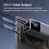 Ugreen 20000mAh 130W greitojo įkrovimo powerbankas, pilkai sidabrinis