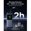 Ugreen 20000mAh 130W greitojo įkrovimo powerbankas, pilkai sidabrinis
