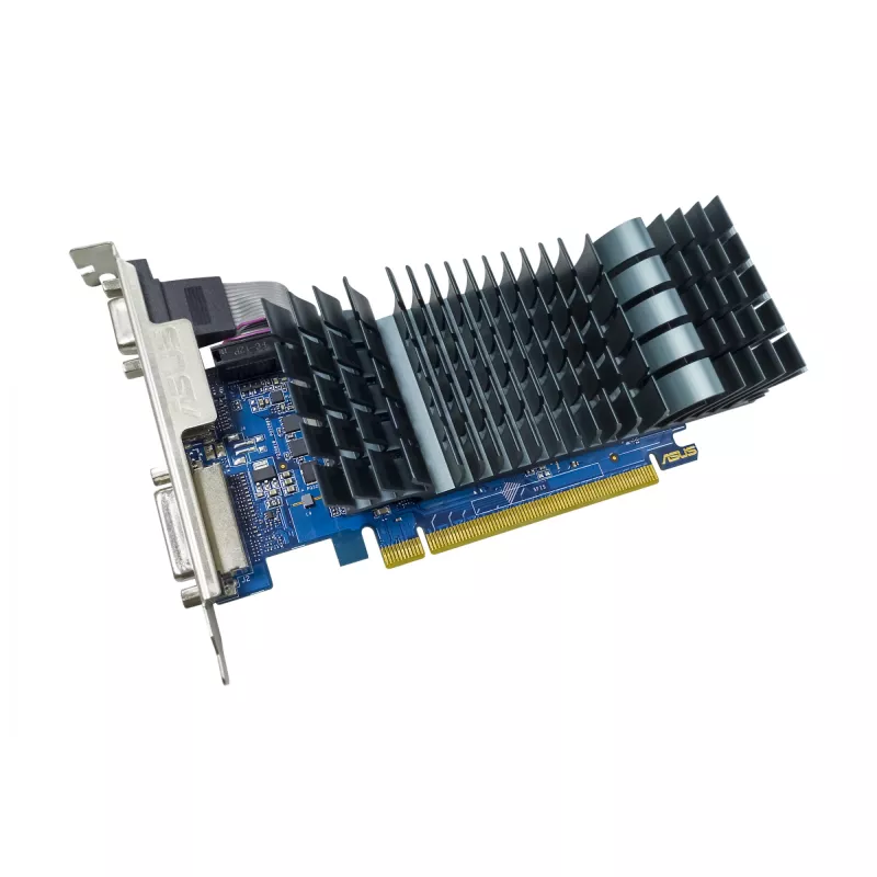 Vaizdo plokštė ASUS GeForce GT 710 — 2 GB GDDR5, 64 bitų, PCIe 2.0, pasyvus aušinimas