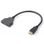 Microconnect HDMI Y-Splitter kabelis, 0.2 m, HDMI A tipas (standartinis), 2 x HDMI A tipas (standartinis), 1920 x 1200 pikselių, juodas