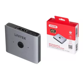 Unitek Bidirectional Switch DP 1.4 8K 2-in-1 V1609A
