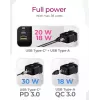 Sieninis įkroviklis ICY BOX 2 prievadų USB Power Delivery Greitasis įkrovimas Juodas