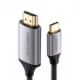 Ugreen 50570 vaizdo kabelio adapteris 1,5 m USB C HDMI A tipas (standartinis) Juodas