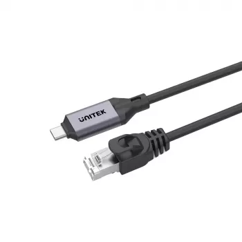 Tinklo kabelis UNITEK C18148AGY01-3M RJ45 Cat6 3m Juodas