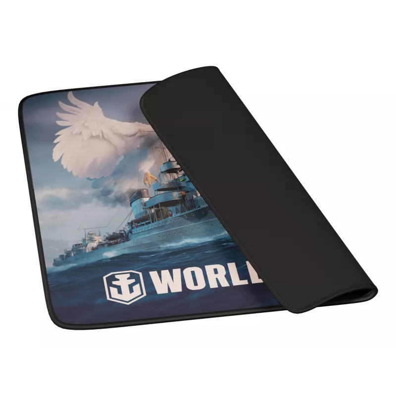 Pelės kilimėlis GENESIS NPG-1738 Carbon 500 World of Warships, 300×250 mm, audinys/guma, spalvotas, atsparus vandeniui
