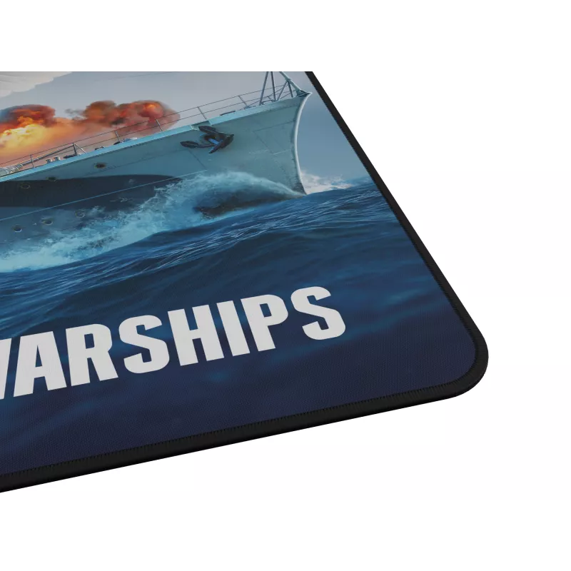 Pelės kilimėlis GENESIS NPG-1738 Carbon 500 World of Warships, 300×250 mm, audinys/guma, spalvotas, atsparus vandeniui