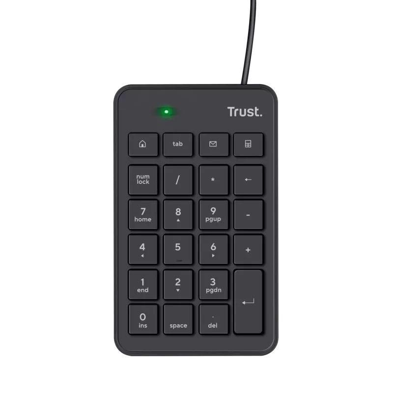 Trust 22221 skaitmeninis klaviatūros blokas nešiojamam/personaliniam kompiuteriui USB juodas