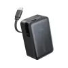 Powerbank Anker Nano 45W su integruotu ištraukiamu USB-C kabeliu A1638H11 10000 mAh Juoda