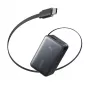 Powerbank Anker Nano 45W su integruotu ištraukiamu USB-C kabeliu A1638H11 10000 mAh Juoda
