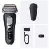 Braun Series 9 Pro+ 9600s skustuvas su folija, trimmeriu, juodas