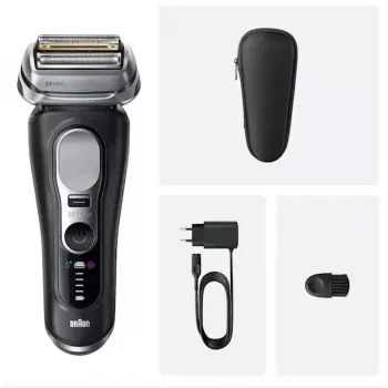 Braun Series 9 Pro+ 9600s skustuvas su folija, trimmeriu, juodas