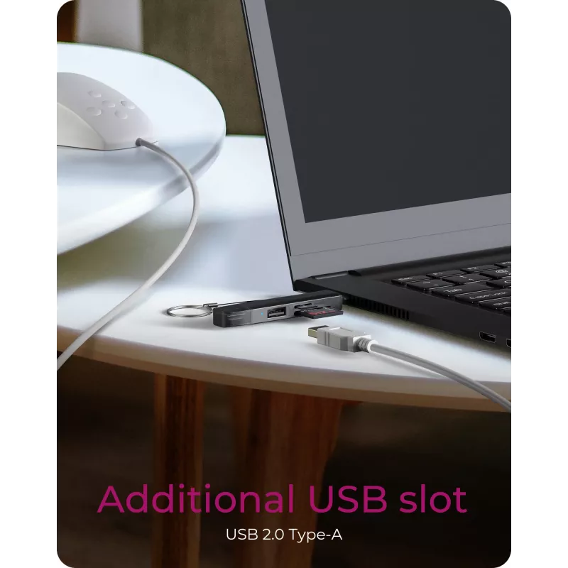 Kortelių skaitytuvas ICY BOX 61179 USB 3.2 Gen1 3-in-1, USB Type-C ir Type-A jungtimis