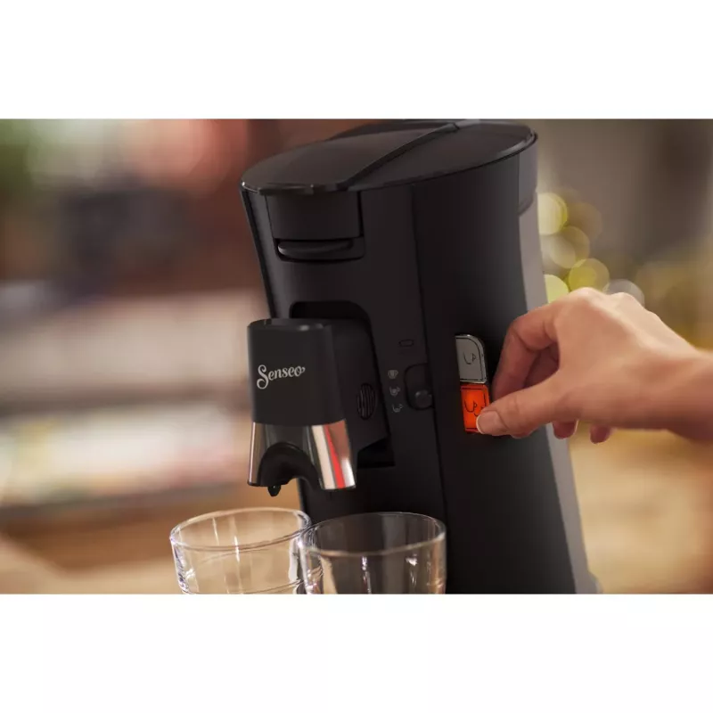 Kavos aparatas kapsulėms Philips Senseo CSA230/69 – 0,9 L vandens talpa, 2 puodeliai, 1450 W, juodas