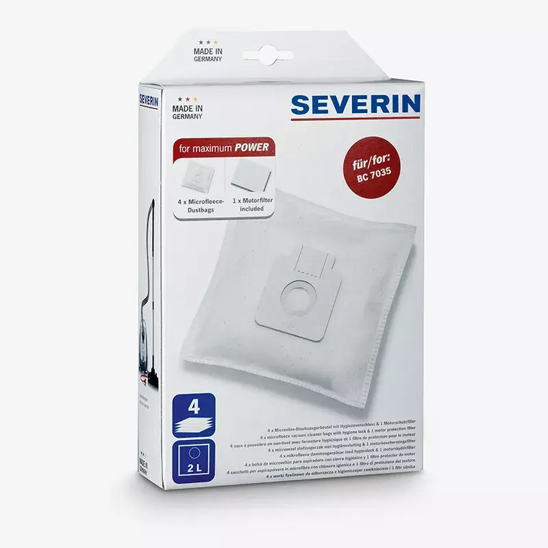 Dulkių maišelis Severin SB 7211 cilindriniam siurbliui