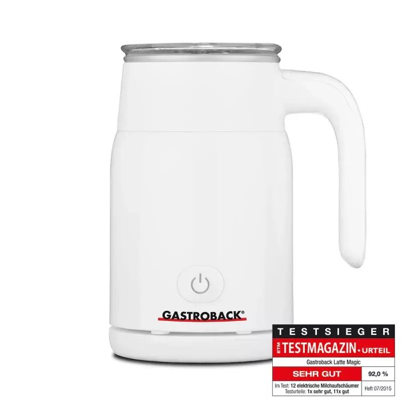 GASTROBACK Latte Magic 42325 Baltas – automatinis pieno putų plaktuvas