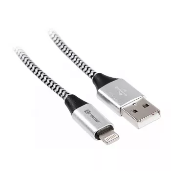 Tracer TRAKBK46268 USB 2.0 laidas su Lightning jungtimi, 1 m, juodas/sidabrinis