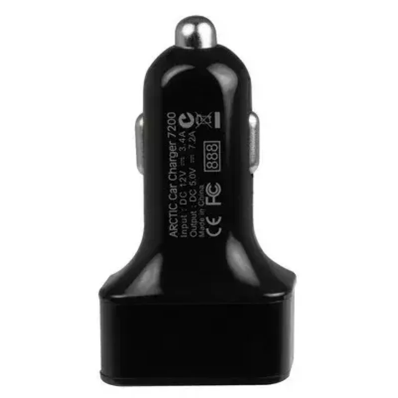 ARCTIC Car Charger 7200 - 3 prievadų automobilinis USB įkroviklis