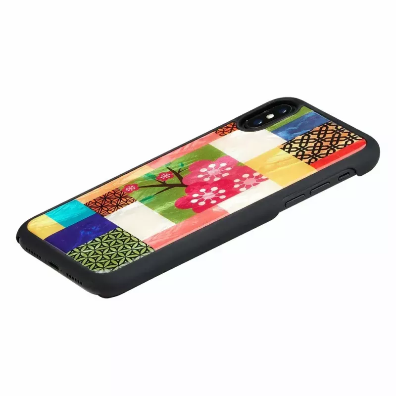 iKins apsauginis dėklas iPhone XS/S — Cherry Blossom White kietas apvalkalas