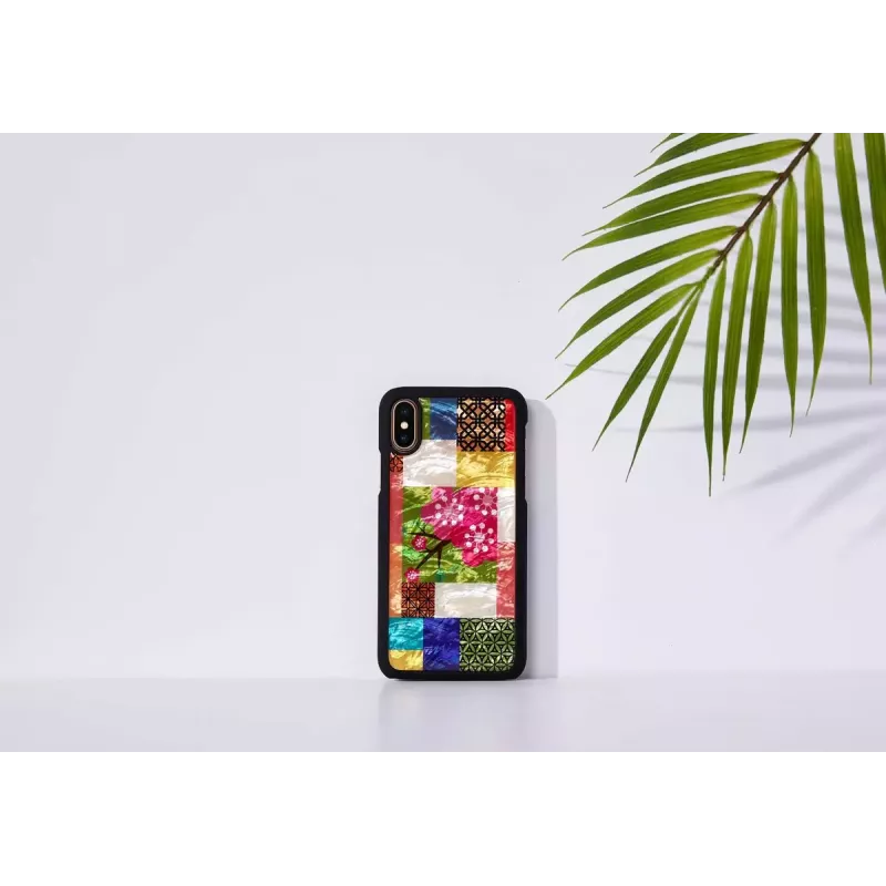 iKins apsauginis dėklas iPhone XS/S — Cherry Blossom White kietas apvalkalas