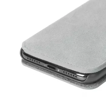 Krusell Broby 4 Card SlimWallet dėklas su atvartu iPhone X/XS pilka spalva