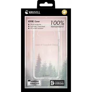 Krusell 61637 permatomas dėklas Samsung Galaxy S10