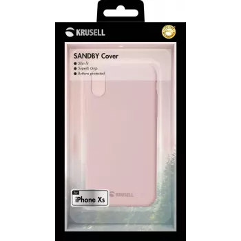 Krusell 61449 dėklas iPhone X/XS rožinis